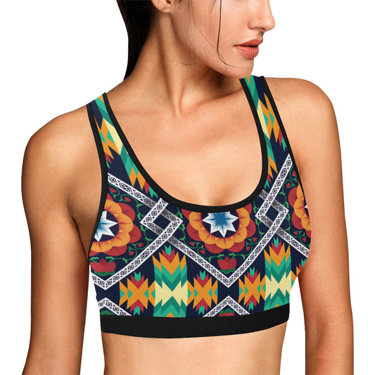 African Kente Sports Bra