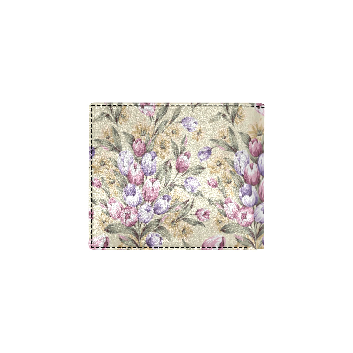 Tulip Pattern Print Design TP04 Men's ID Card Wallet