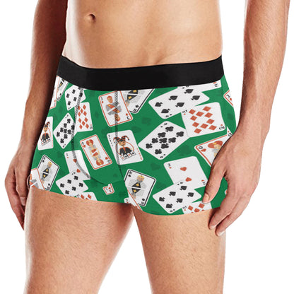 Poker Cards Pattern Print Design A03 Men's Boxer Briefs