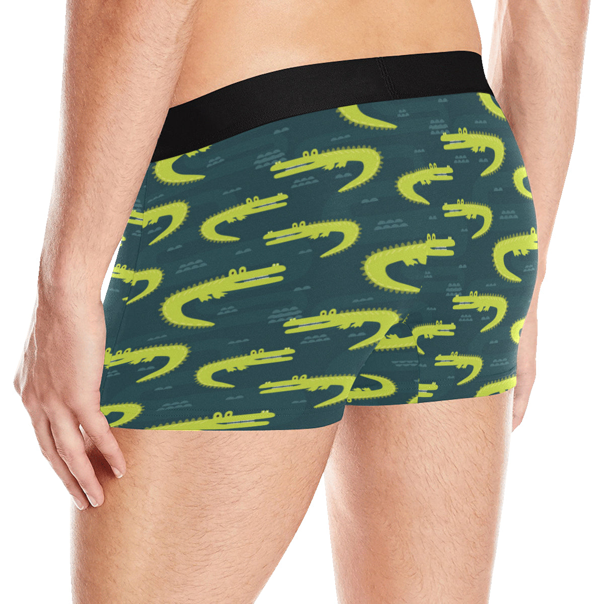 Alligator Pattern Print Design 03 Men's Boxer Briefs