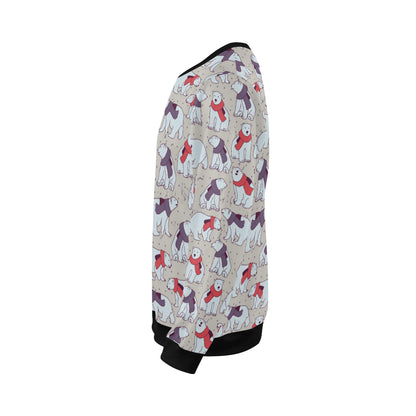 Polar Bear Pattern Print Design PB04 Men Long Sleeve Sweatshirt