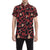 Cheetah Red Print Pattern Men's Short Sleeve Button Up Shirt