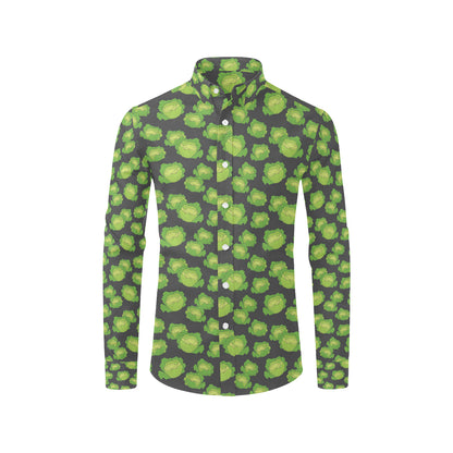 Cabbage Pattern Print Design 01 Men's Long Sleeve Shirt