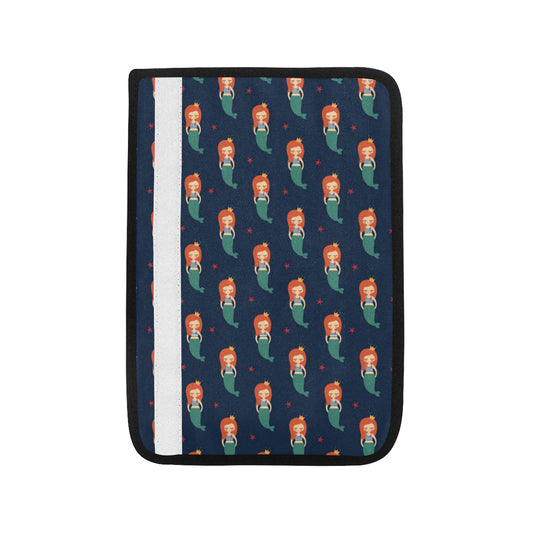 Mermaid Girl Pattern Print Design 01 Car Seat Belt Cover