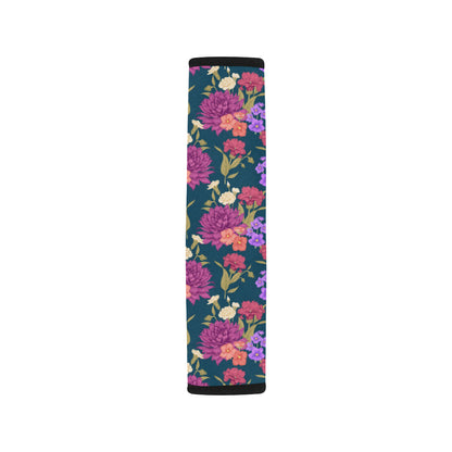 Dahlia Pattern Print Design DH01 Car Seat Belt Cover