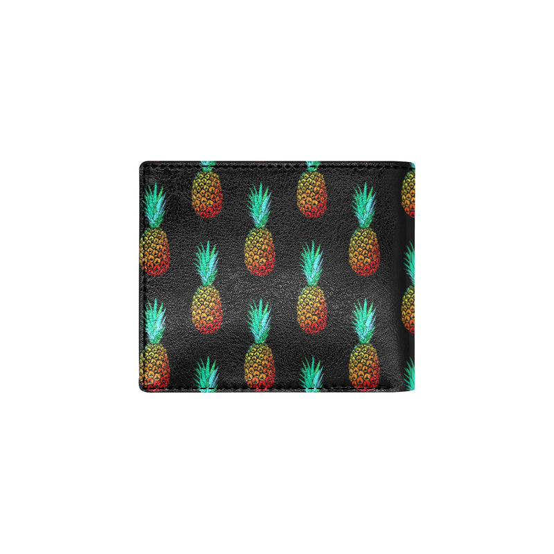 Pineapple Pattern Print Design A05 Men's ID Card Wallet