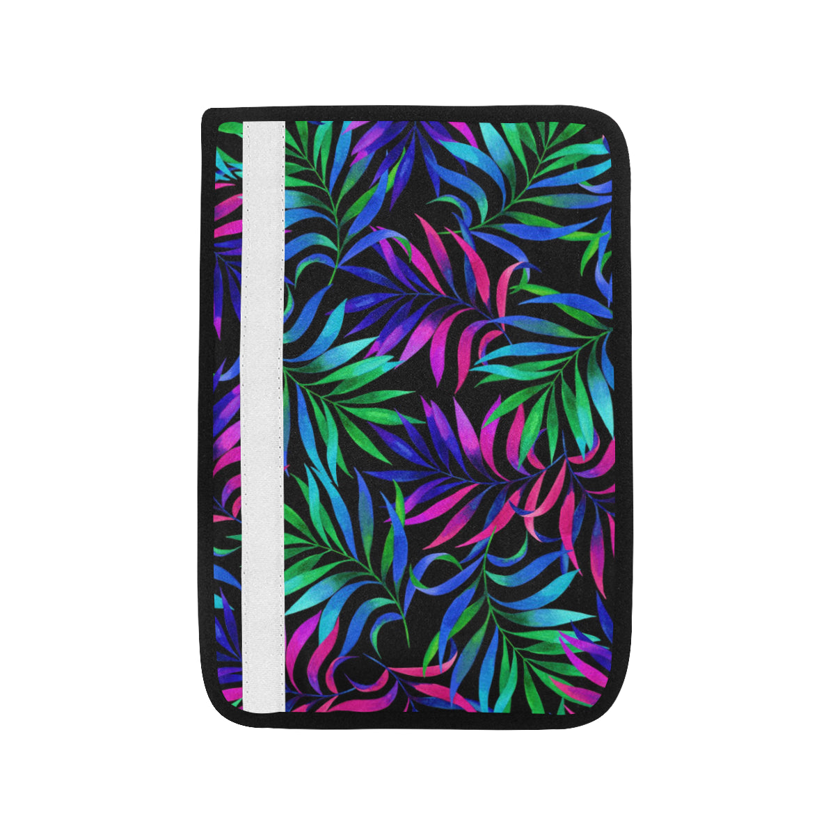 Tropical Flower Pattern Print Design TF010 Car Seat Belt Cover