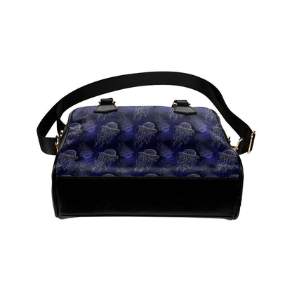 Jellyfish Pattern Print Design 02 Shoulder Handbag