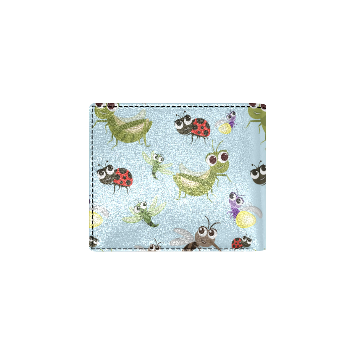 Ladybug Pattern Print Design 01 Men's ID Card Wallet
