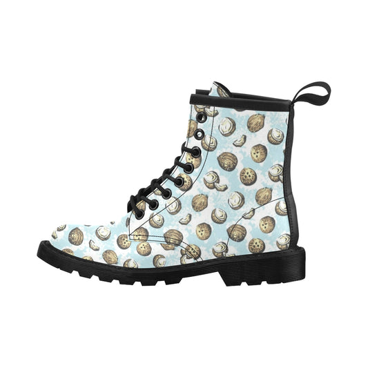 Coconut Pattern Print Design CN01 Women's Boots