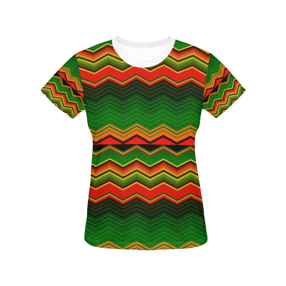 Serape Print Design LKS306 Women's  T-shirt