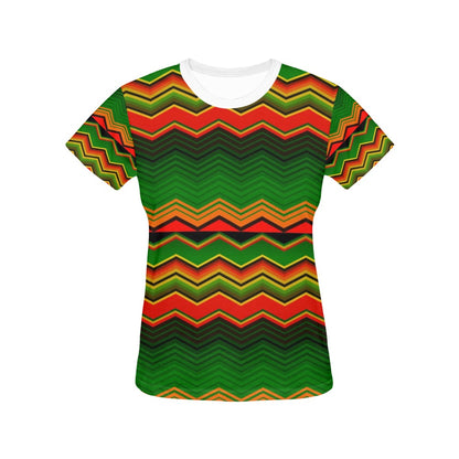 Serape Print Design LKS306 Women's  T-shirt