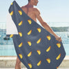 Taco Print Design LKS305 Beach Towel 32" x 71"