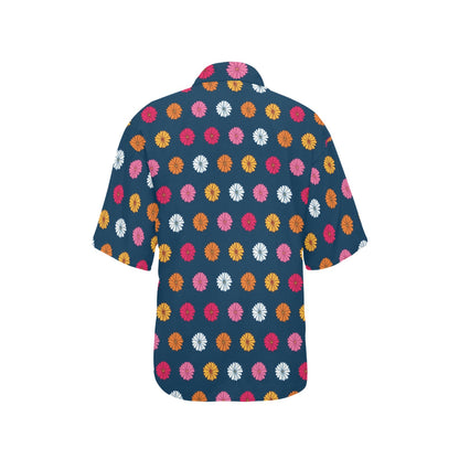 Gerberas Pattern Print Design GB06 Women's Hawaiian Shirt