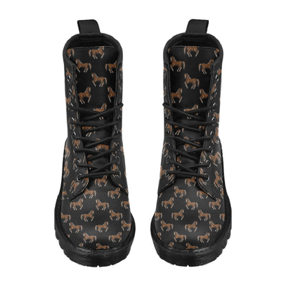 Horse Print Design LKS3010 Women's Boots