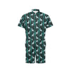 Deer Jungle Print Pattern Men's Romper