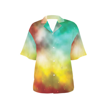 Nebula Pattern Print Design A04 Women's Hawaiian Shirt