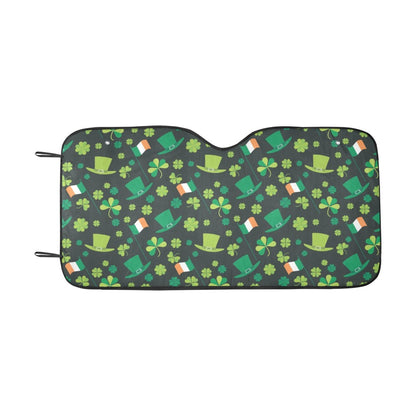 Shamrock Saint Patrick's Day Print Design LKS304 Car front Windshield Sun Shade