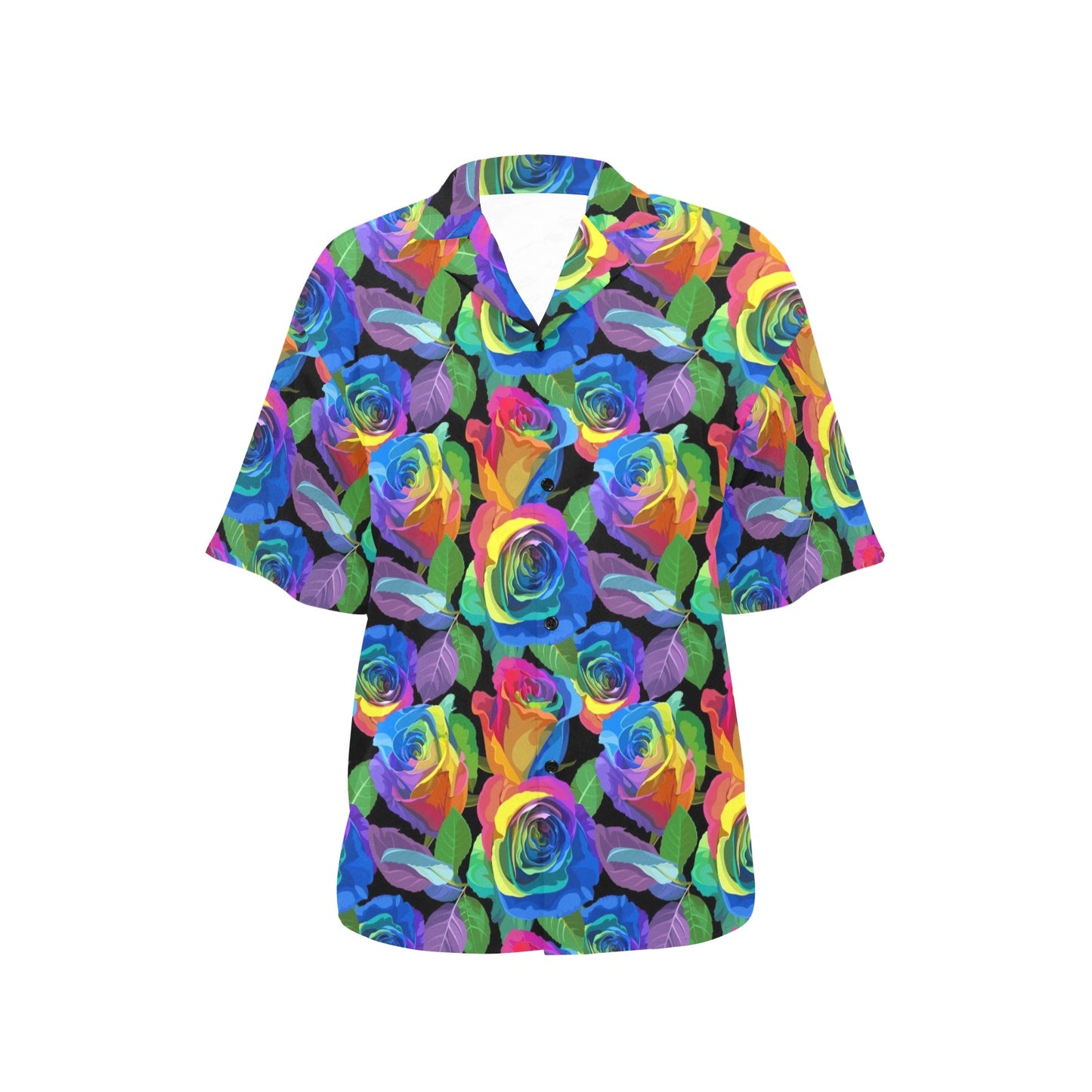 Rose Pattern Print Design RO02 Women's Hawaiian Shirt