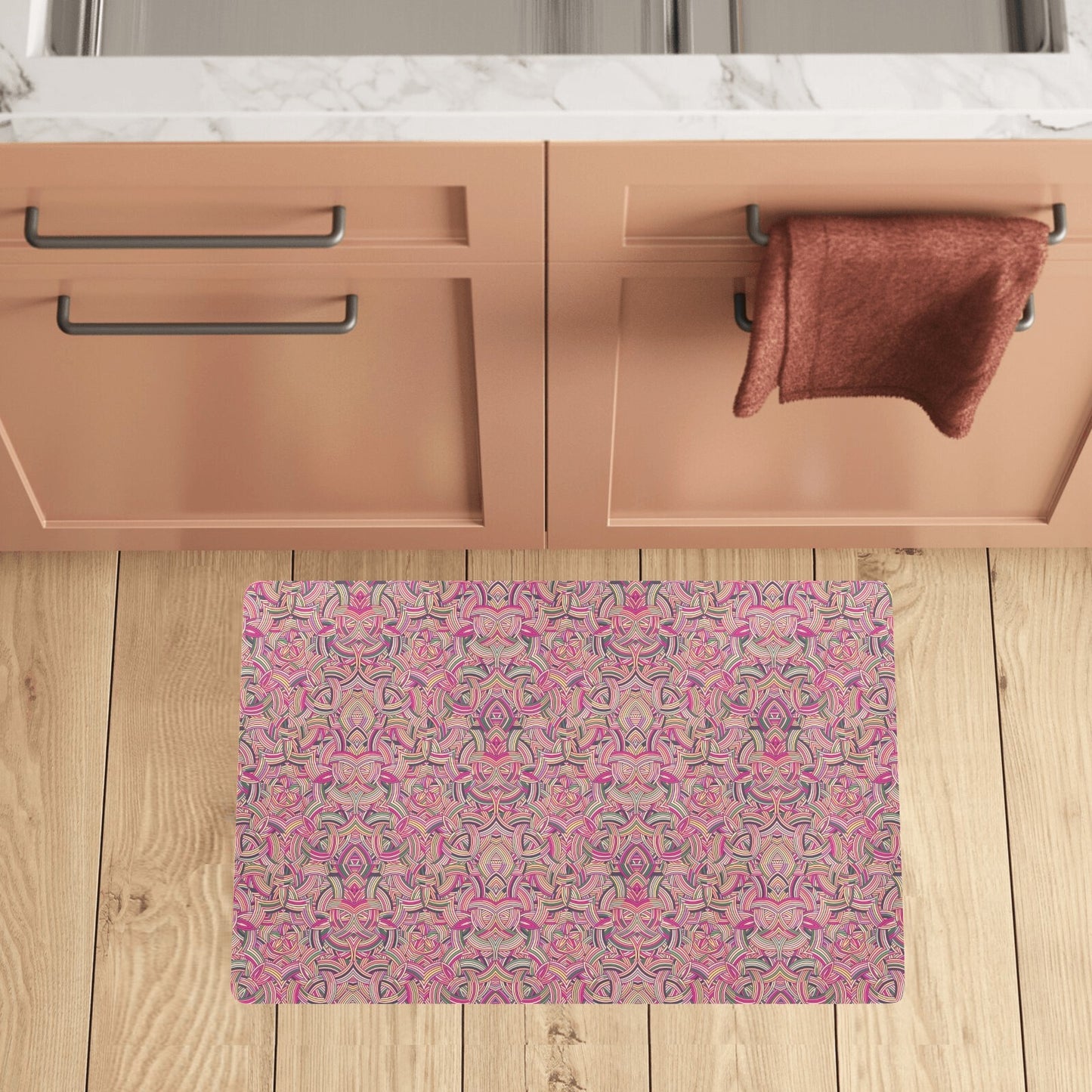Celtic Pattern Print Design 04 Kitchen Mat
