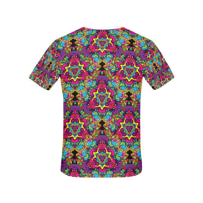 Trippy Print Design LKS303 Women's  T-shirt