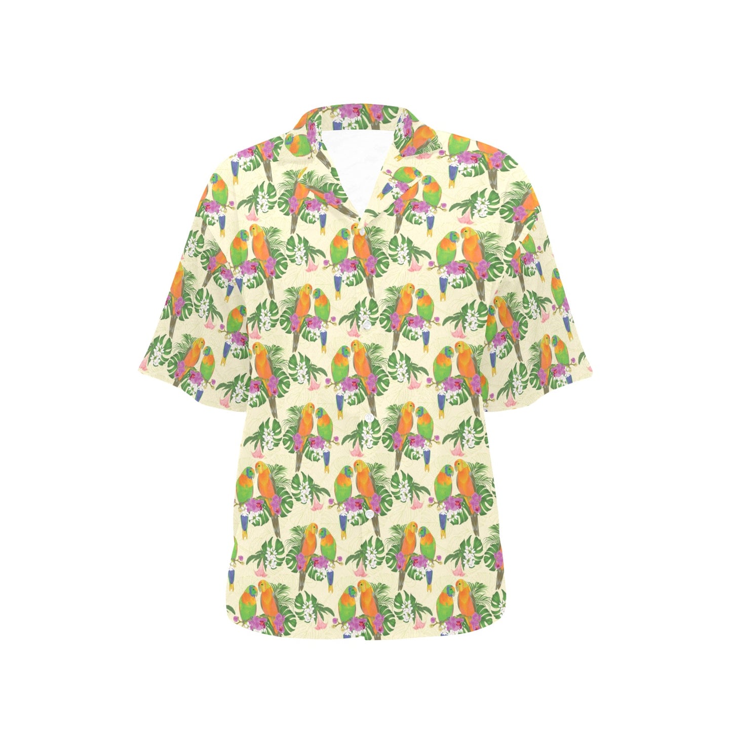 Conures Pattern Print Design 02 Women's Hawaiian Shirt