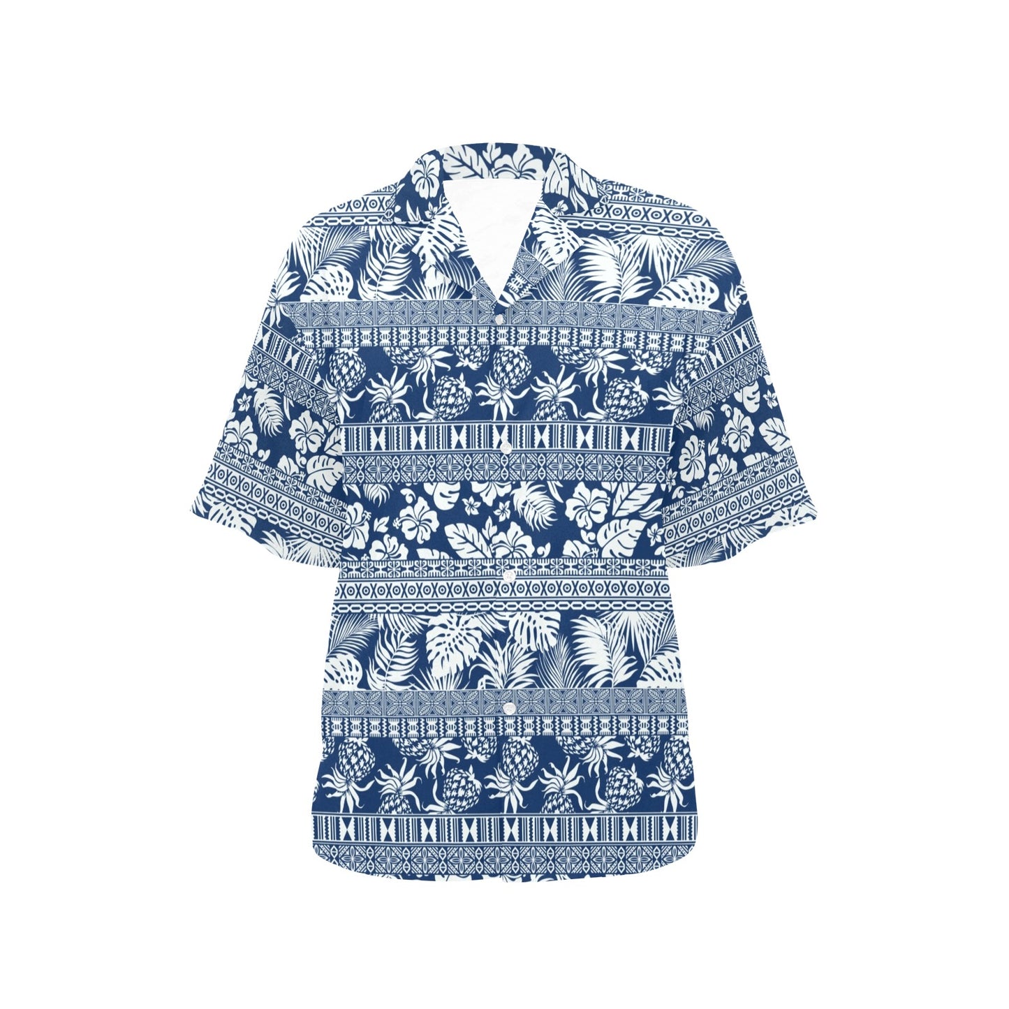 Hawaiian Themed Pattern Print Design H020 Women's Hawaiian Shirt