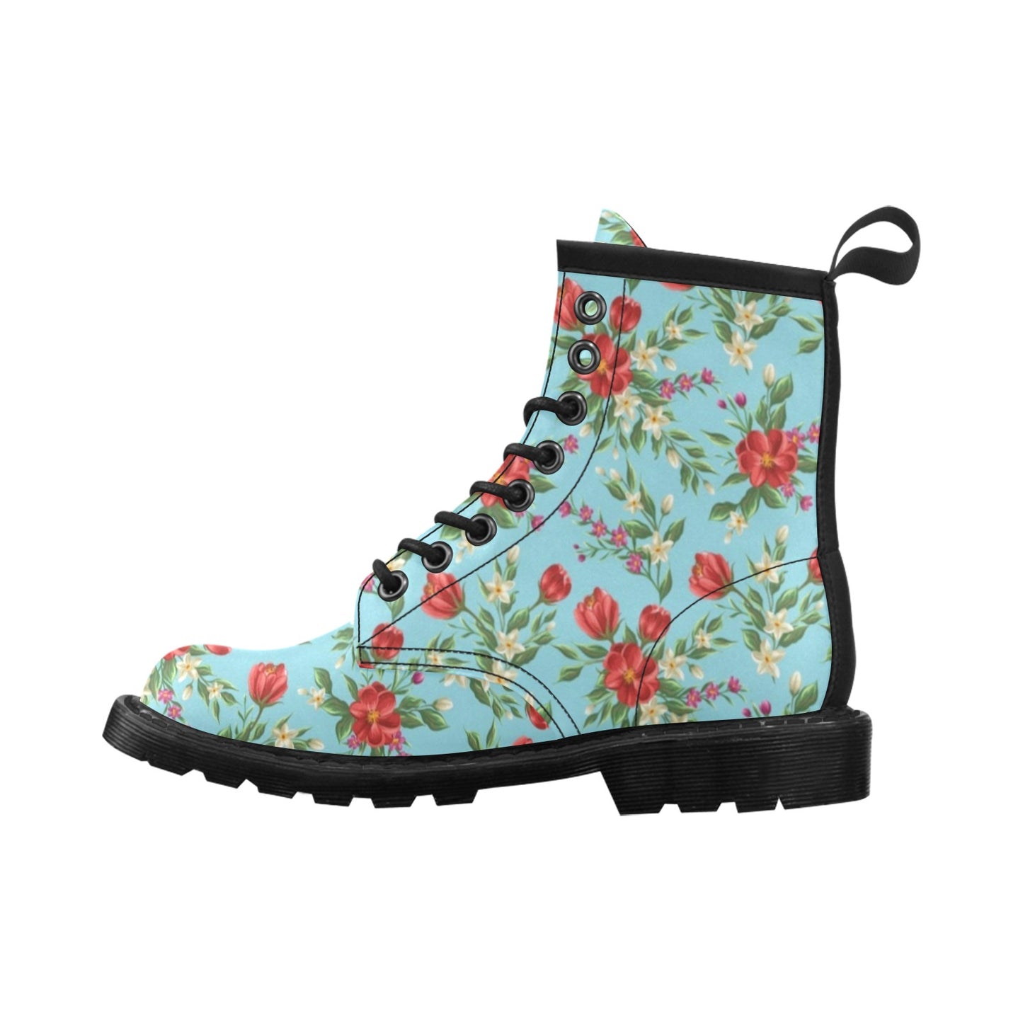 Summer Floral Pattern Print Design SF011 Women's Boots