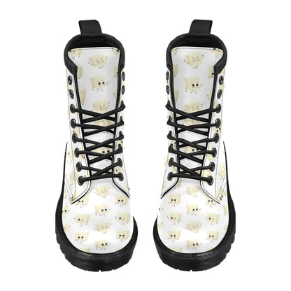 Tofu Print Design LKS301 Women's Boots