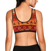 African Pattern Print Design 04 Sports Bra