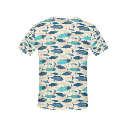 Tuna Fish Print Design LKS302 Women's  T-shirt
