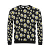 Daisy Pattern Print Design DS01 Men Long Sleeve Sweatshirt