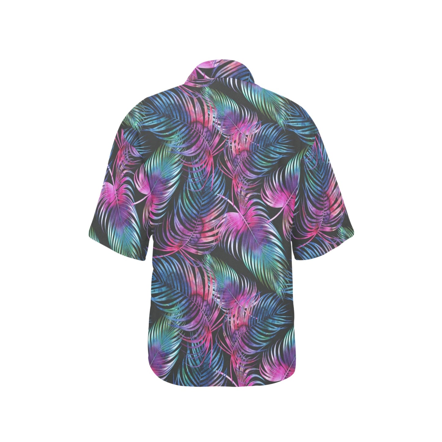 Palm Leaves Pattern Print Design PL010 Women's Hawaiian Shirt