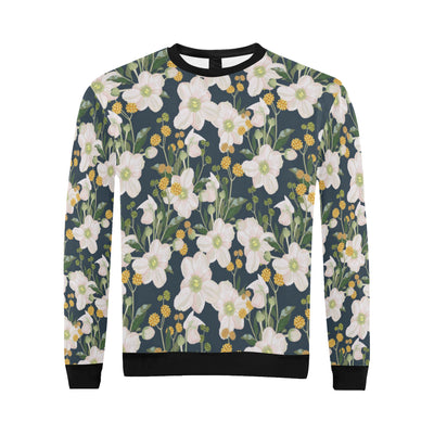 Anemone Pattern Print Design AM04 Men Long Sleeve Sweatshirt