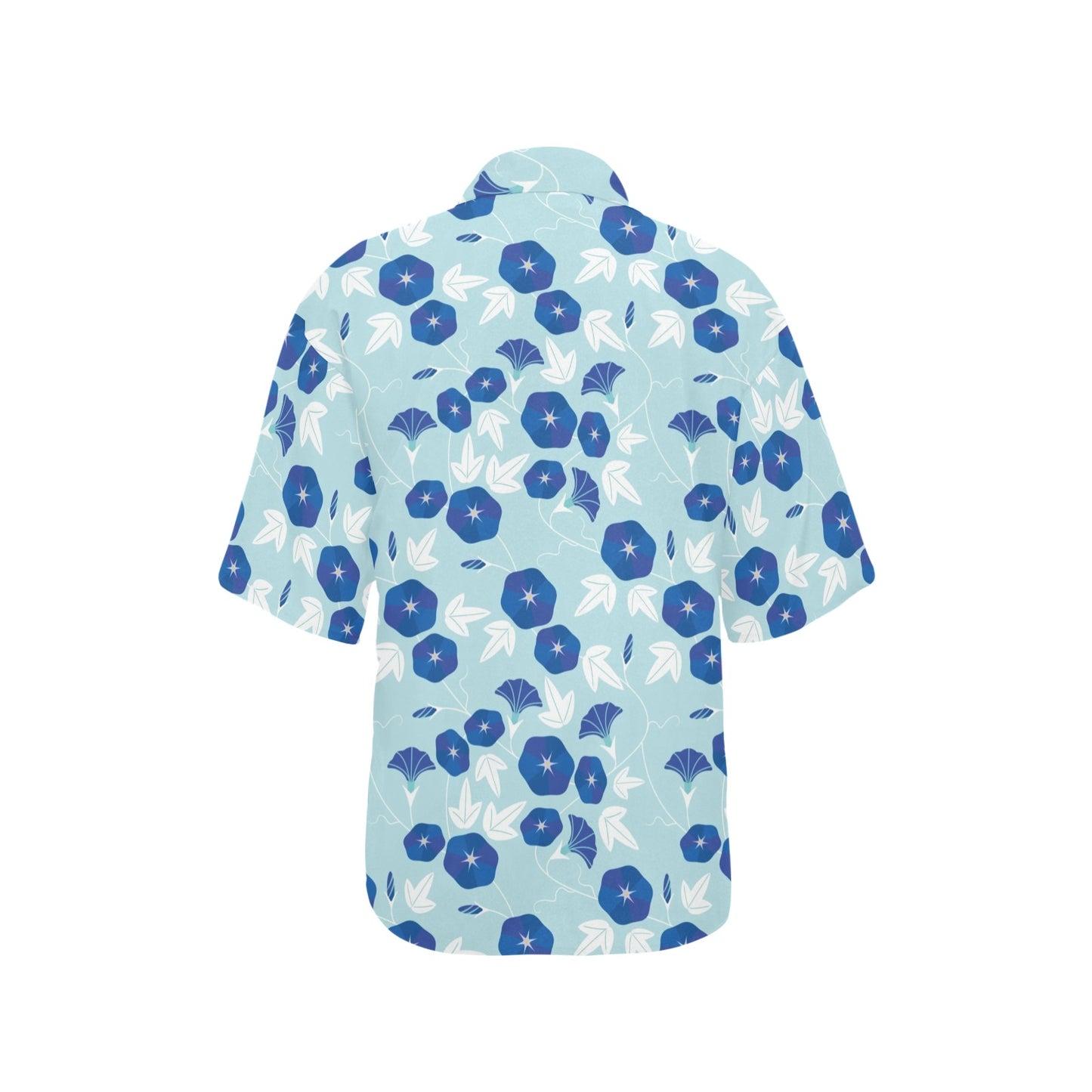 Morning Glory Pattern Print Design MG07 Women's Hawaiian Shirt