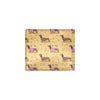 Dachshund Pattern Print Design 07 Men's ID Card Wallet