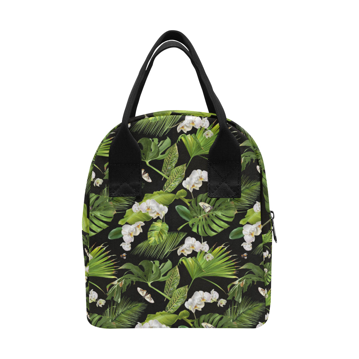 Tropical Flower Pattern Print Design TF026 Insulated Lunch Bag