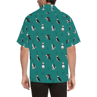 Puffin Pattern Print Design A02 Men's Hawaiian Shirt
