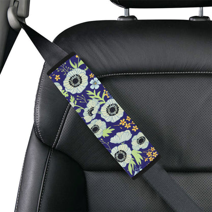 Anemone Pattern Print Design AM06 Car Seat Belt Cover