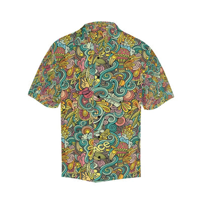 Hippie Print Design LKS302 Men's Hawaiian Shirt