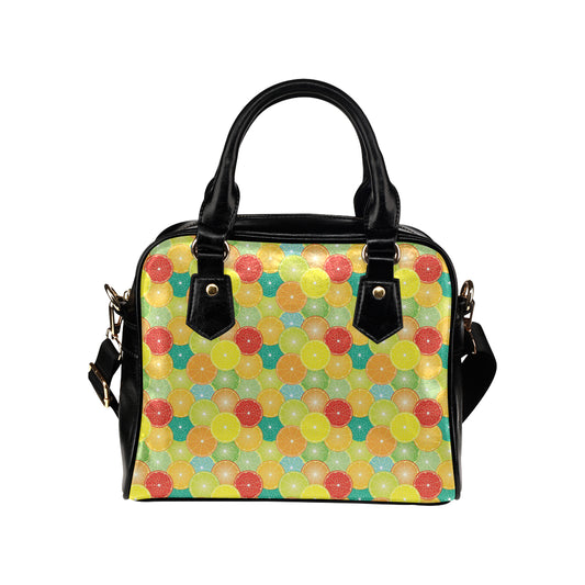 Citrus  Pattern Print Design 01 Shoulder Handbag