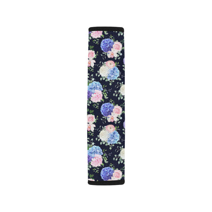 Hydrangea Pattern Print Design HD01 Car Seat Belt Cover