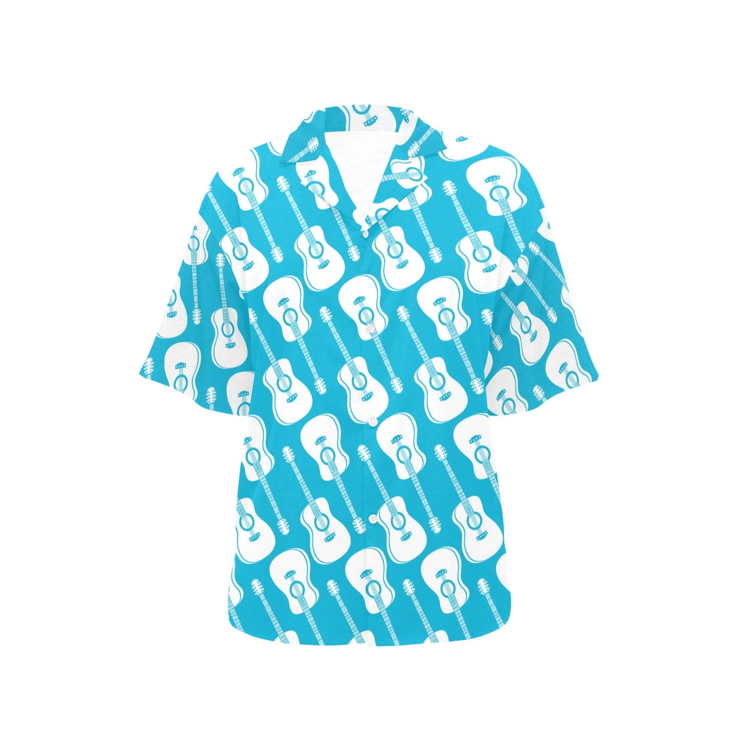 Acoustic Guitar Print Design LKS404 Women's Hawaiian Shirt
