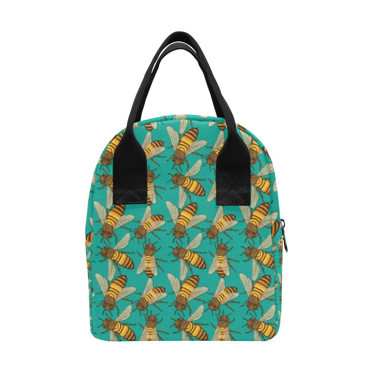 Bee Pattern Print Design BEE04 Insulated Lunch Bag
