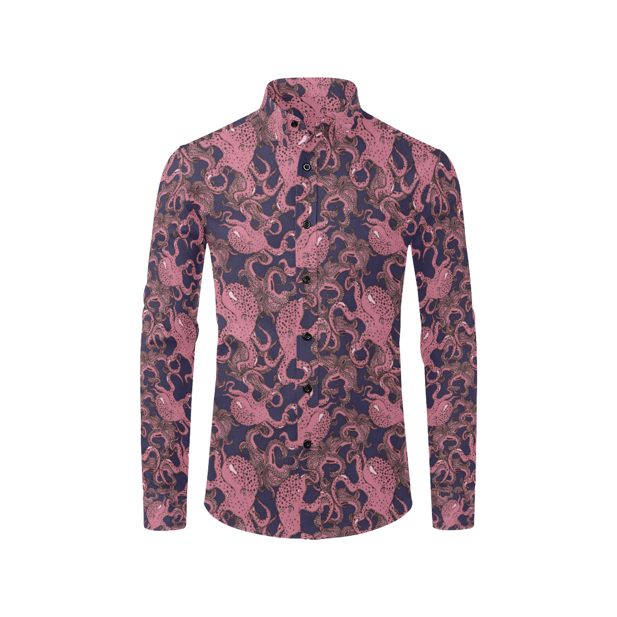 Octopus Pattern Print Design A03 Men's Long Sleeve Shirt