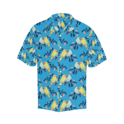 Lovebird Pattern Print Design 03 Men's Hawaiian Shirt