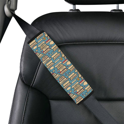 Book Pattern Print Design 03 Car Seat Belt Cover