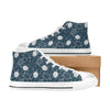 Sea Turtle Print Design LKS3015 High Top Women's White Shoes