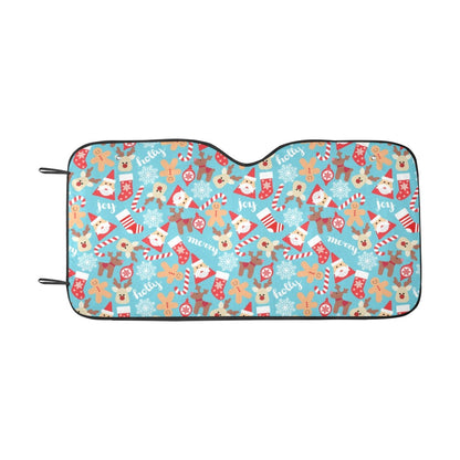 Santa Christmas Themed Print Design LKS306 Car front Windshield Sun Shade