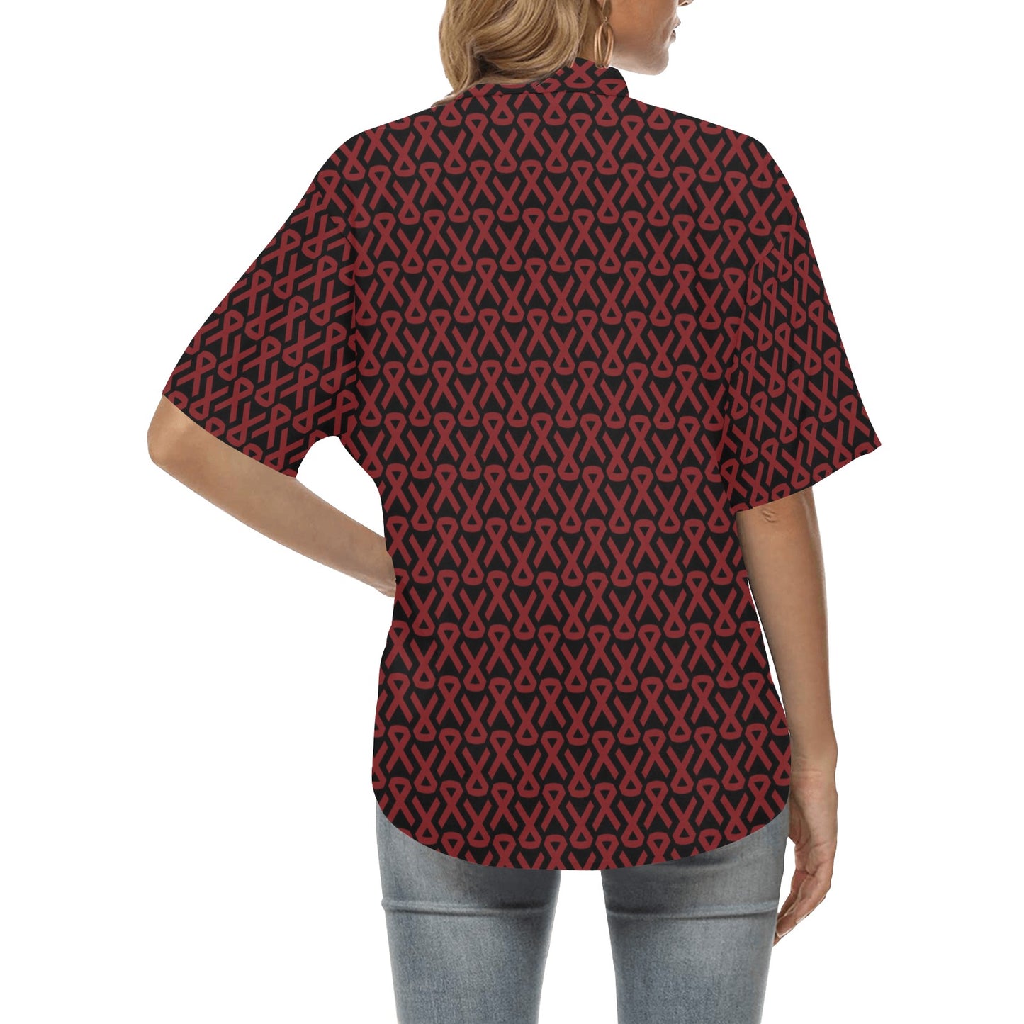 Multiple myeloma Pattern Print Design A01 Women's Hawaiian Shirt